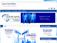 Tablet Screenshot of leisuretravelalliance.com